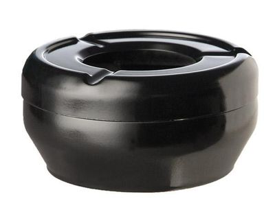 APS - Posacenere antivento "Gleam" 10 cm Nero