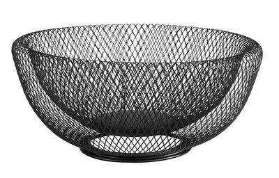 APS - Cesto pane e frutta "Wire" 31 cm Nero