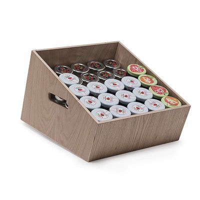 Yegam - Espositore in rovere inclinato 28,5 x 23,5 cm