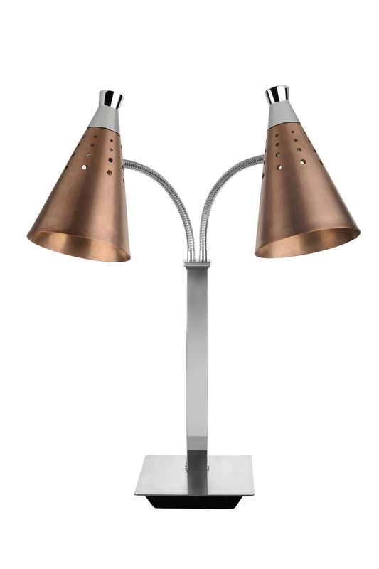 Yegam - Lampada riscaldante doppia bronzo 230V T-Collection
