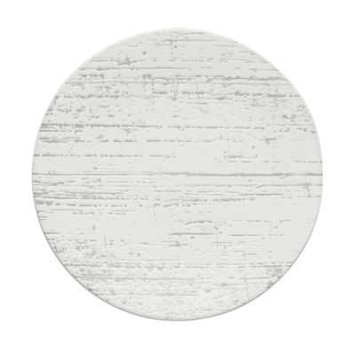 Yegam - Piatto piano 21 cm Bianco Drizzle