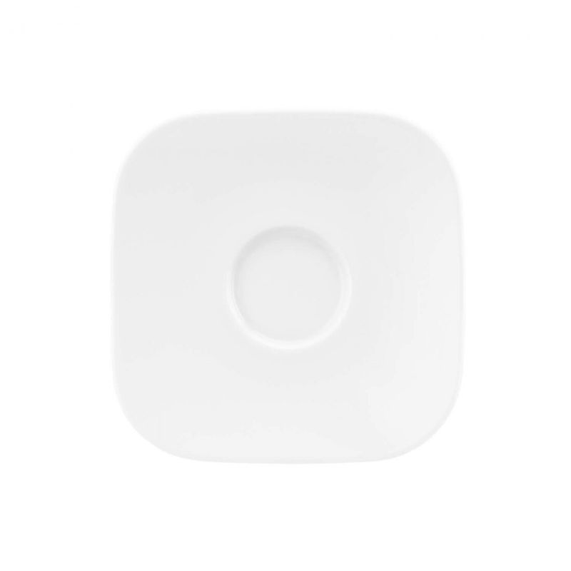Seltmann - Coup fine dinning - Combi- Piatto angolare piccolo 13x13 cm  Bianco