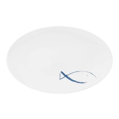 Seltmann - Coup fine dinning - Piatto coupe 40x25,5 cm M5379 - Blue Sea