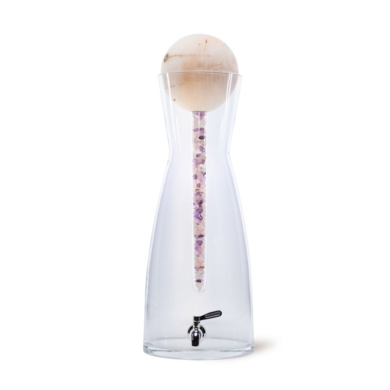 Zirbenfamilie - Dispenser d'acqua con pendente di pietre