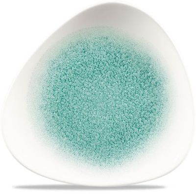 Churchill - Piatto triangolare 20,3 cm Raku Jade Green Studio Prints