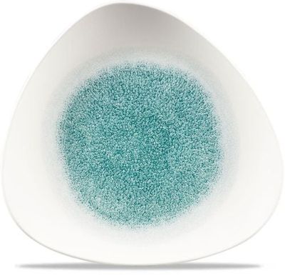 Churchill - Piatto triangolare 28,5 cm Raku Jade Green Studio Prints