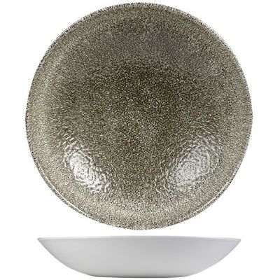 Churchill - Piatto fondo 18,2 cm Raku Quartz Black Studio Prints