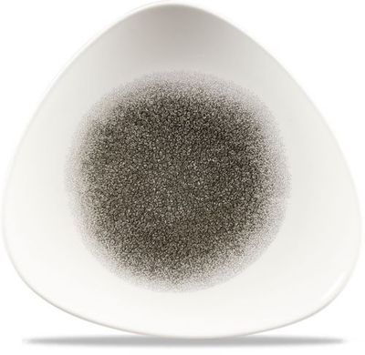 Churchill - Piatto triangolare 24,5 cm Raku Quartz Black Studio Prints