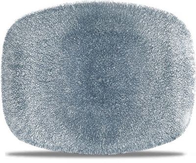 Churchill - Piatto oblungo 26,1 x 20,2 cm Raku Topaz Blue Studio Prints