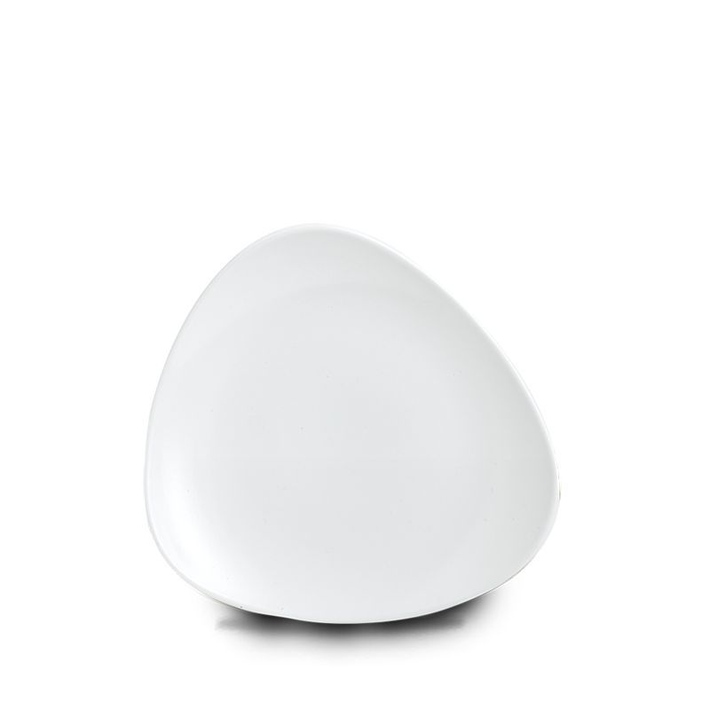 Churchill - Piatto triangolare 24,5 cm Vellum Semi Matte Glaze