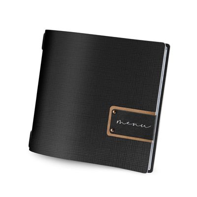 Dag Style - Menu Chef Quadrato 23 x 23 cm Nero