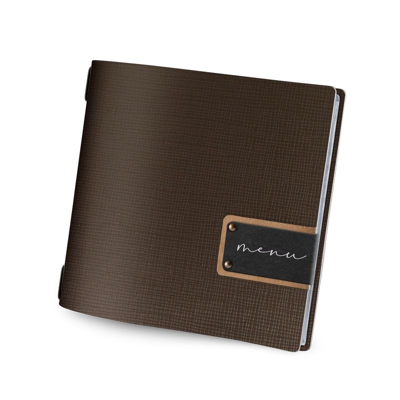 Dag Style - Menu Chef Quadrato 23 x 23 cm Marrone