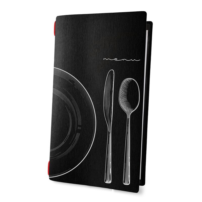 Dag Style - Menu Set 4RE 17,3 x 31,8 cm Nero
