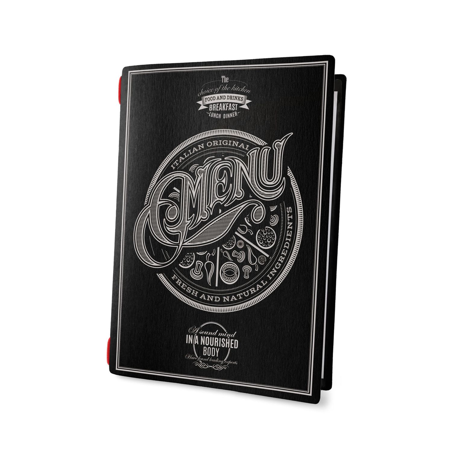 Dag Style - Menu Tattoo Golfo 16,5 x 23,1 cm Nero