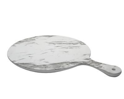 Tirolix - Tagliere Tondo Con Manico 53 cm Melamina Marmo