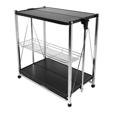 Carrello Pieghevole 60 x 40 cm Bridge Nero - Tirolix