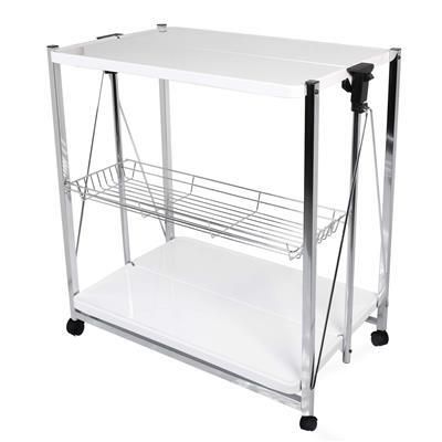 Carrello Pieghevole 60 x 40 cm Bridge Bianco - Tirolix