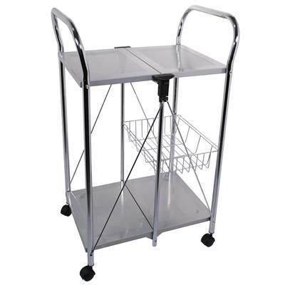 Carrello Pieghevole 58 x 44 cm Bridge Silver - Tirolix