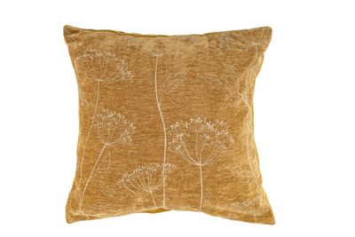 Cuscino con stampa fiori 44 x 44 cm Senape - Tirolix