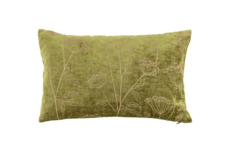 Cuscino con stampa fiori 30 x 50 cm Verde - Tirolix