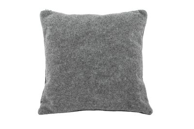 Cuscino effetto feltro 45 x 45 cm Grigio/Nero - Tirolix