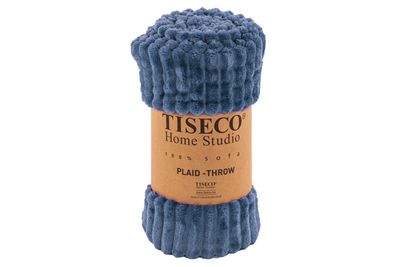 Plaid in microflanella 130 x 170 cm Blu - Tirolix