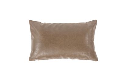 Cuscino in ecopelle 30 x 50 cm Taupe- Tirolix