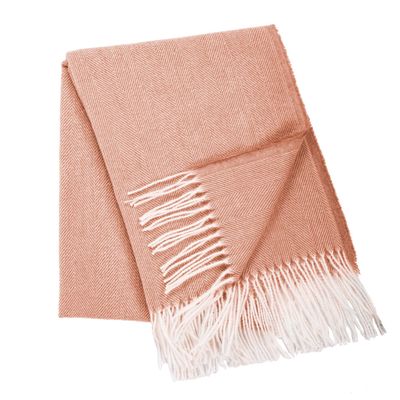 Plaid con frange 130 x 170 cm Ruggine - Tirolix