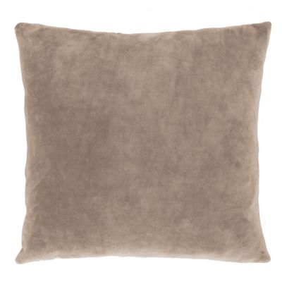 Cuscino in velluto 45 x 45 cm Taupe - Tirolix