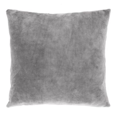 Cuscino in velluto 45 x 45 cm Grigio Chiaro - Tirolix