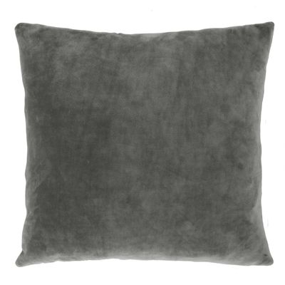 Cuscino in velluto 45 x 45 cm Grigio - Tirolix