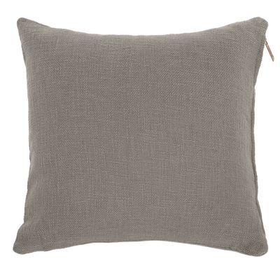 Cuscino in cotone slub 60 x 60 cm Taupe - Tirolix
