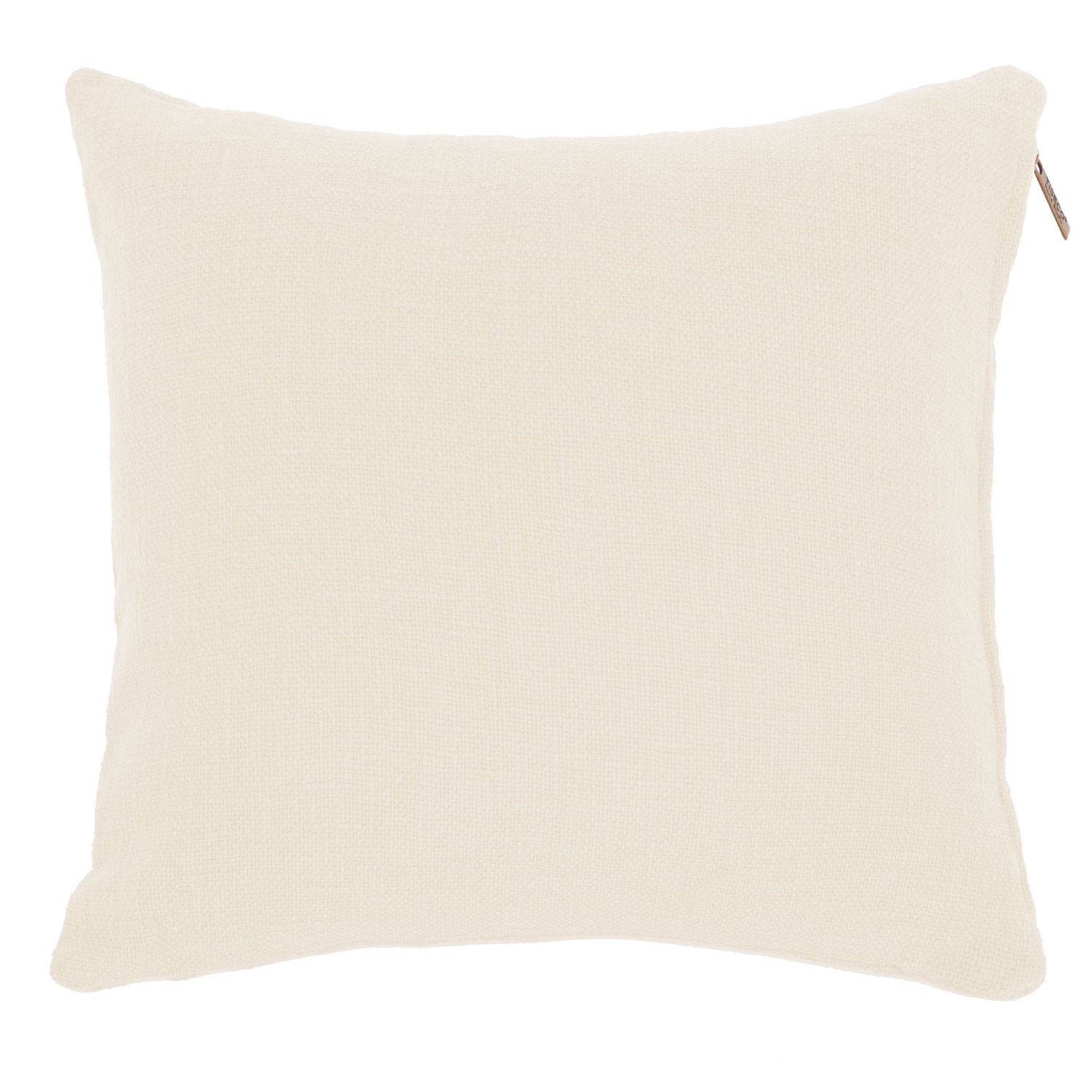 Cuscino in cotone slub 45 x 45 cm Crema - Tirolix