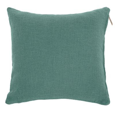 Cuscino in cotone slub 45 x 45 cm Verde - Tirolix