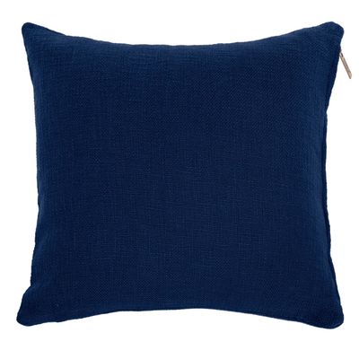 Cuscino in cotone slub 45 x 45 cm Blu - Tirolix