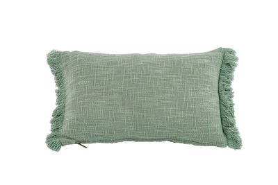 Cuscino in cotone slub 30 x 50 cm Verde - Tirolix