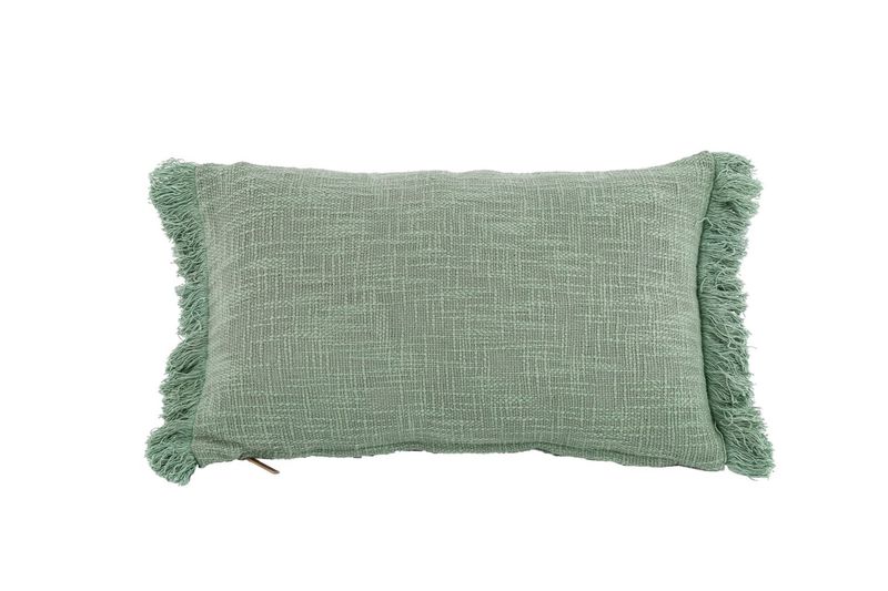 Cuscino in cotone slub 30 x 50 cm Verde - Tirolix