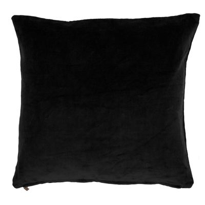 Cuscino in cotone velluto 45 x 45 cm Nero - Tirolix