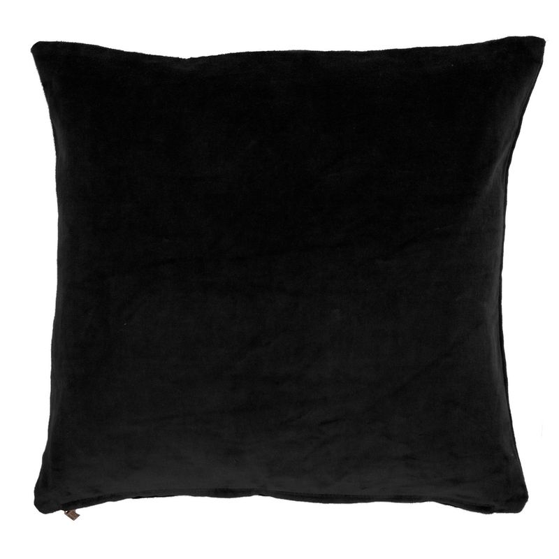 Cuscino in cotone velluto 45 x 45 cm Nero - Tirolix