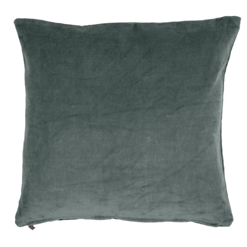 Cuscino in cotone velluto 45 x 45 cm Grigio - Tirolix