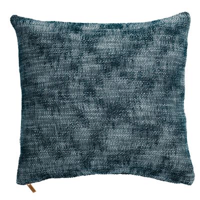 Cuscino misto cotone melange 45 x 45 cm Blu - Tirolix