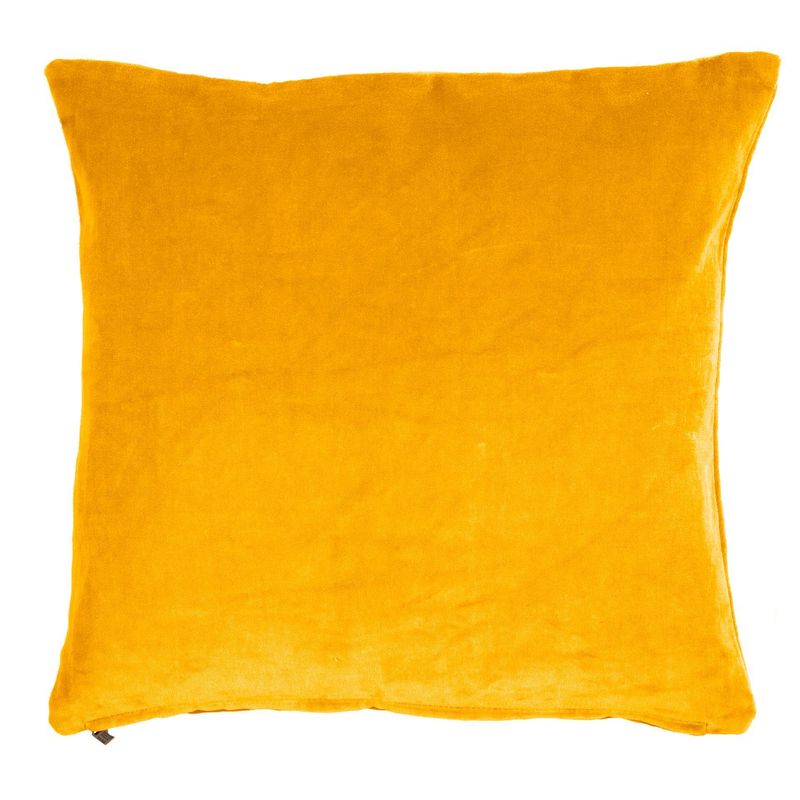 Cuscino in cotone velluto 45 x 45 cm Giallo - Tirolix