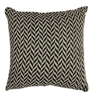 Cuscino geometrico 45 x 45 cm Nero/Beige - Tirolix