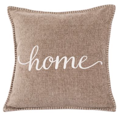 Cuscino con scritta 45 x 45 cm Taupe - Tirolix