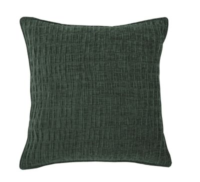Cuscino in ciniglia 42 x 42 cm Verde Scuro - Tirolix