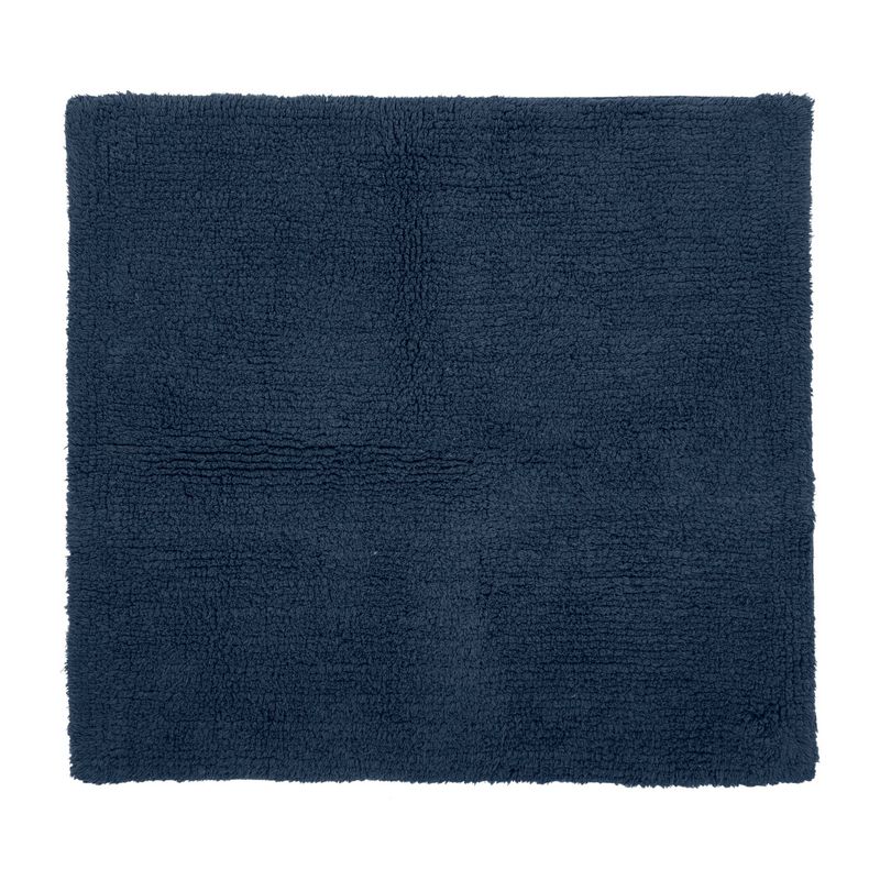 Tappeto da Bagno in Spugna 60 x 60 cm Blu Scuro - Tirolix