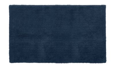 Tappeto da Bagno in Spugna 60 x 100 cm Blu Scuro - Tirolix
