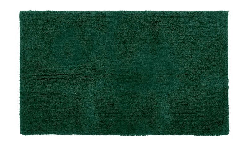 Tappeto da Bagno in Spugna 60 x 100 cm Verde Scuro - Tirolix