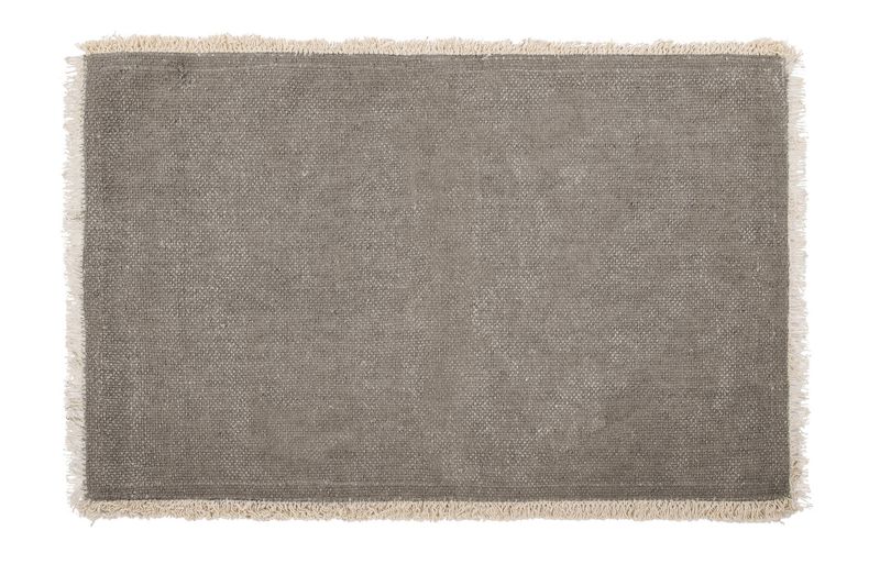 Tovaglietta Piccole Frange 33x48 cm Taupe - Tirolix