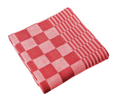Canovacci/Strofinacci a scacchi 6 pezzi 65 x 65 cm Rosso - Tirolix